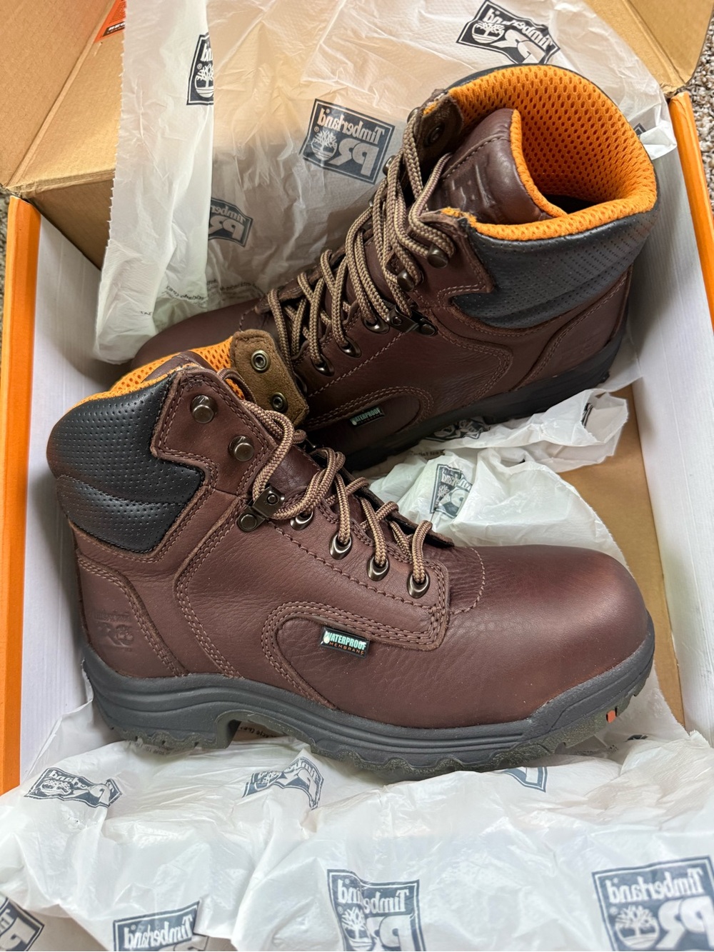 Timberland Pro Women’s Brown Waterproof Leather Work Boots